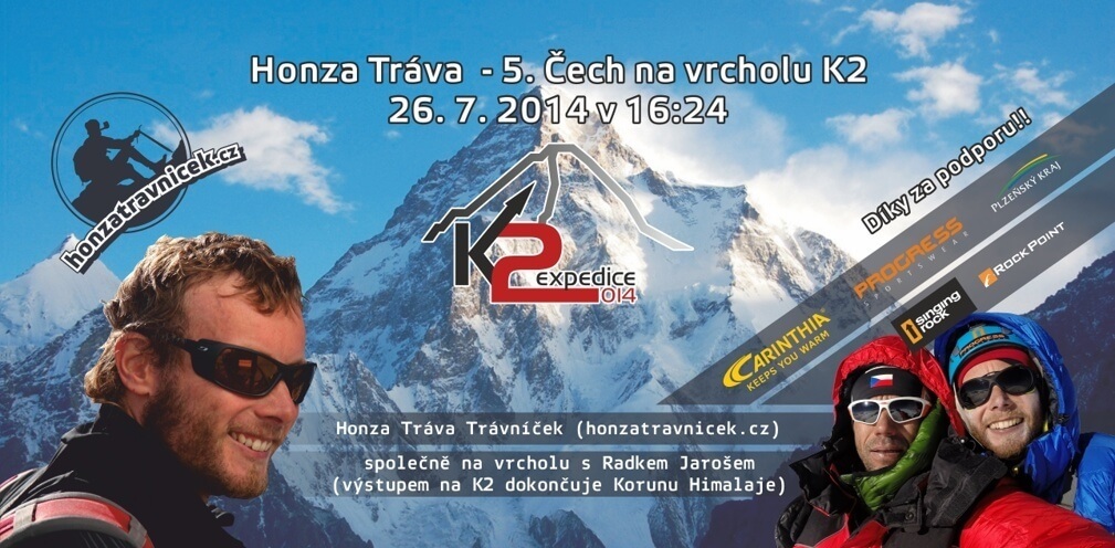 Honza Tráva Trávníček - Expedice K2 2014