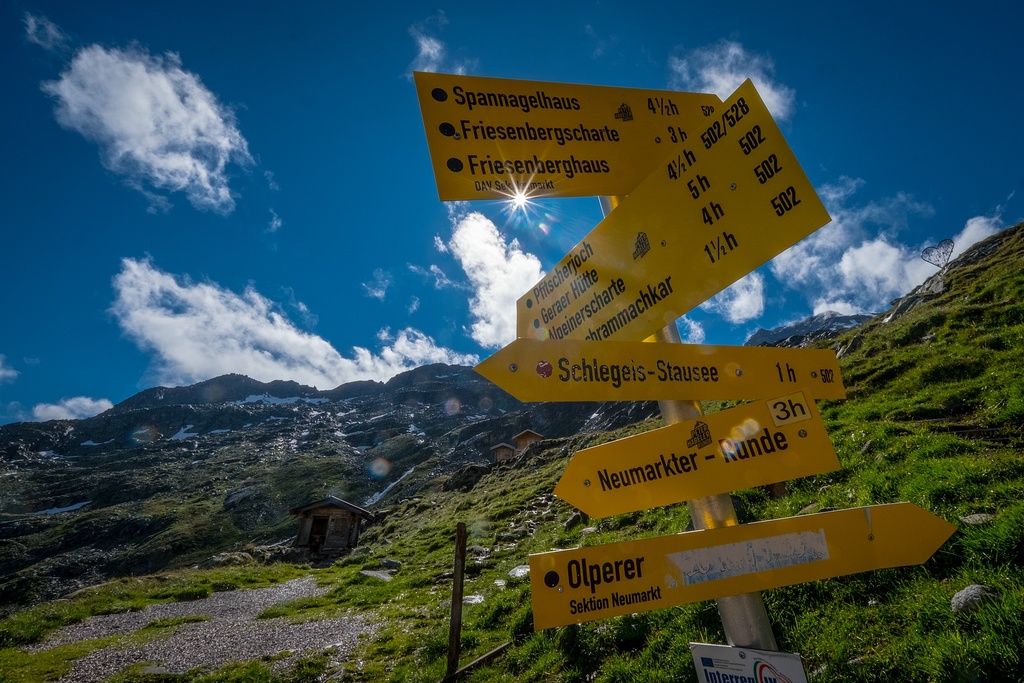 Nabídka turistických značených tras je v Zillertalu bohatá