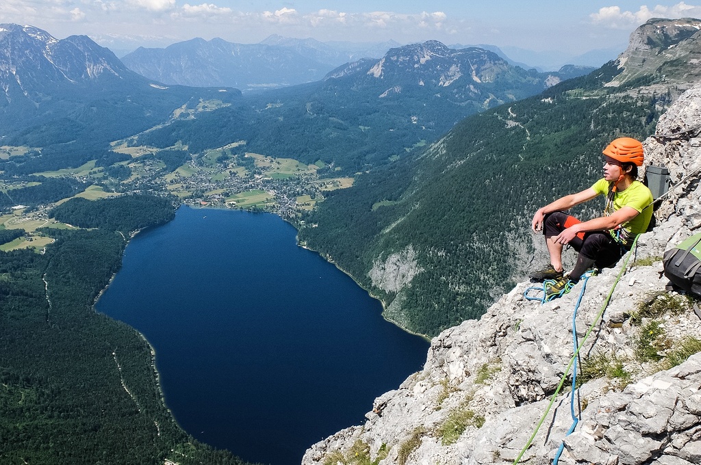 Vrcholová knížka a letecké výhledy na Altaussee