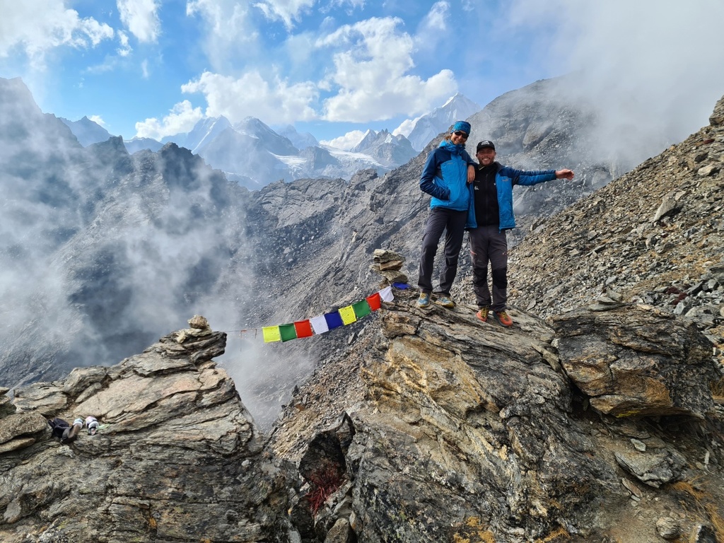 Fotka do rodinného alba na Gokyo Ri  (5360 m)