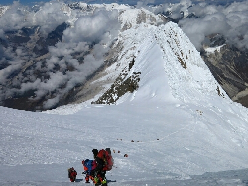 Výstup na Manaslu - Honza Trávníček a Miri Jirková