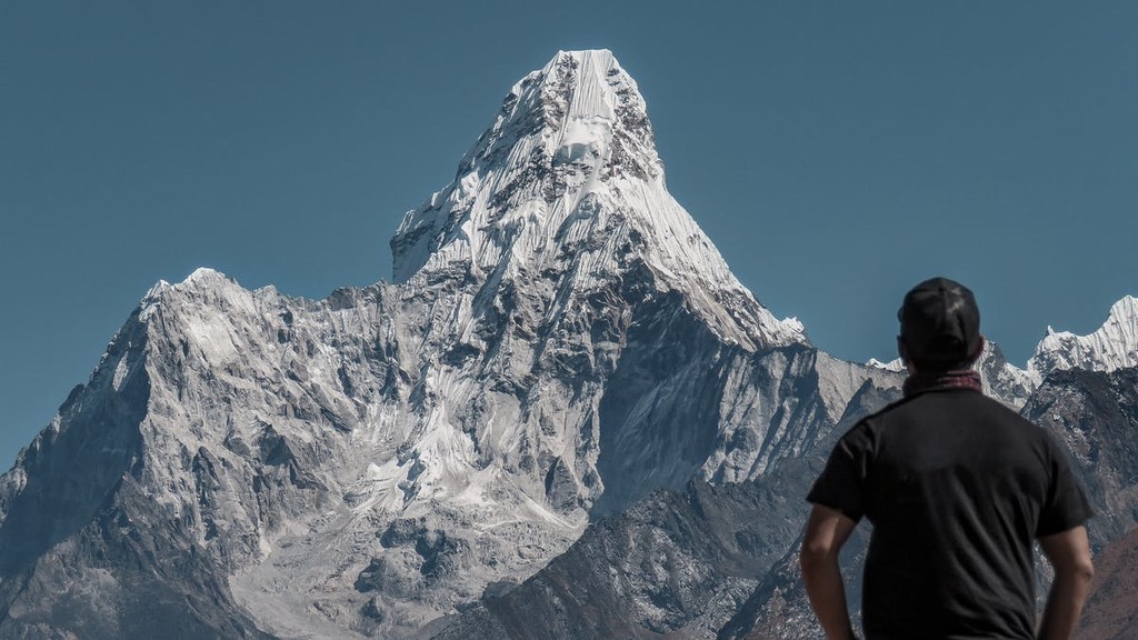 Před horou Ama Dablam