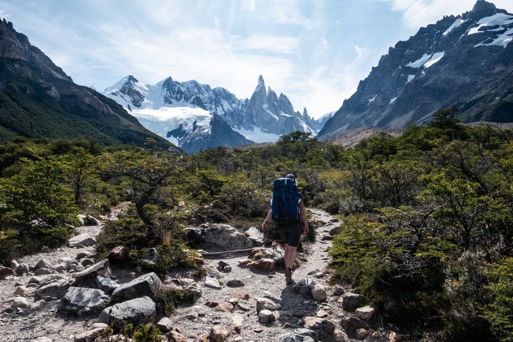 Cesta údolím k Cerro Torre