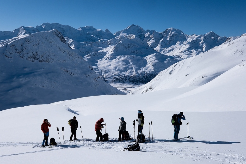 Při výstupu na Piz Chantun (2973 m)