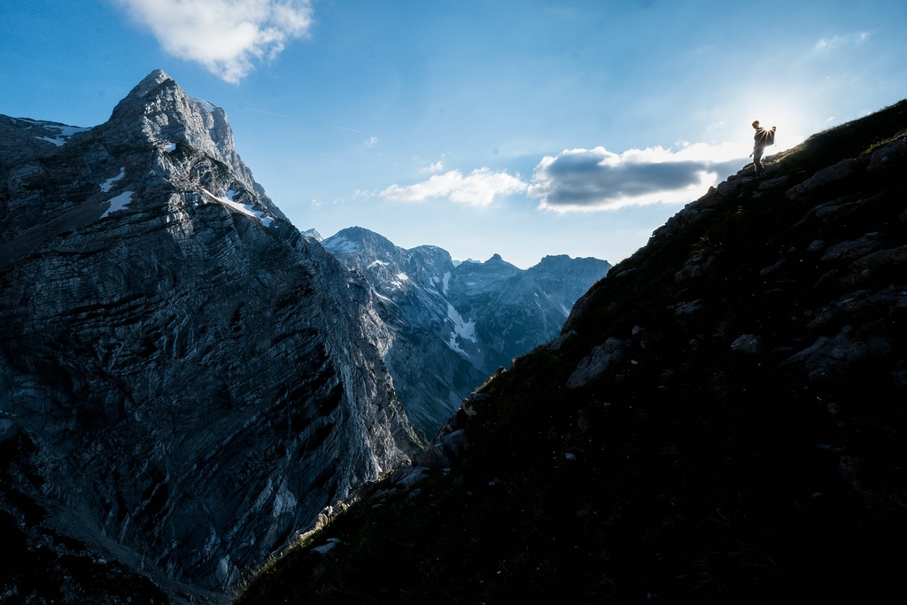 Večerní sestup k Welser Hütte