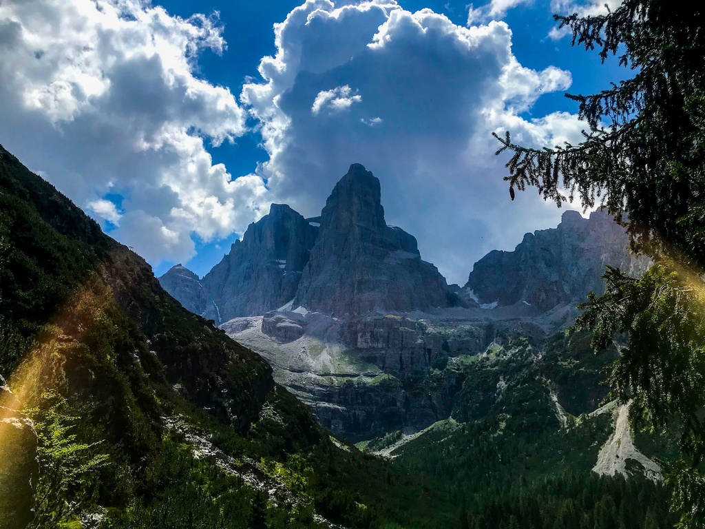 Cima Tosa 3.173 m - nejvyšší věž Brenty