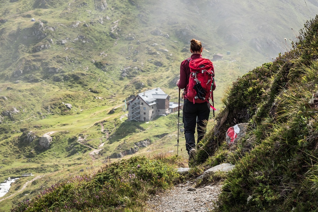 Příchod k Franz Senn Hütte