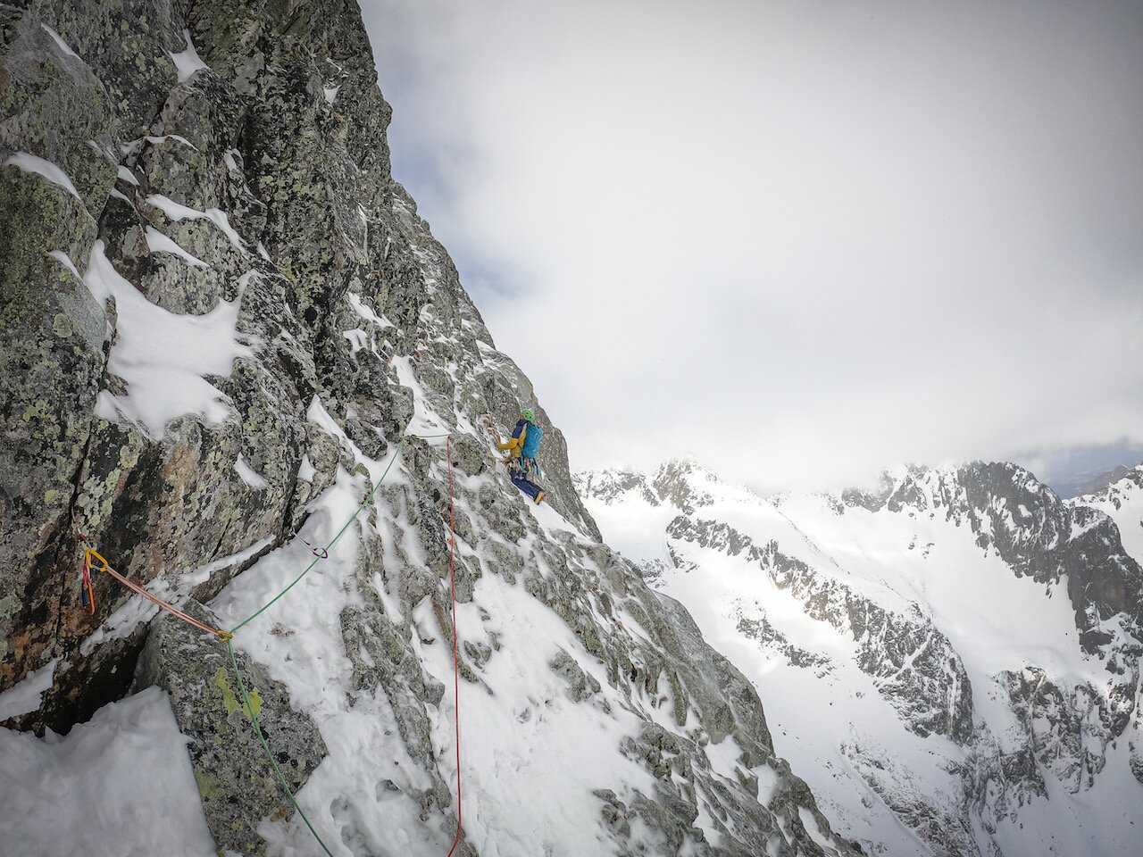 Výstup na vrchol Malého Kežmarského štítu (2 514 m) - Poslední nepříjemná délka vychází na mě