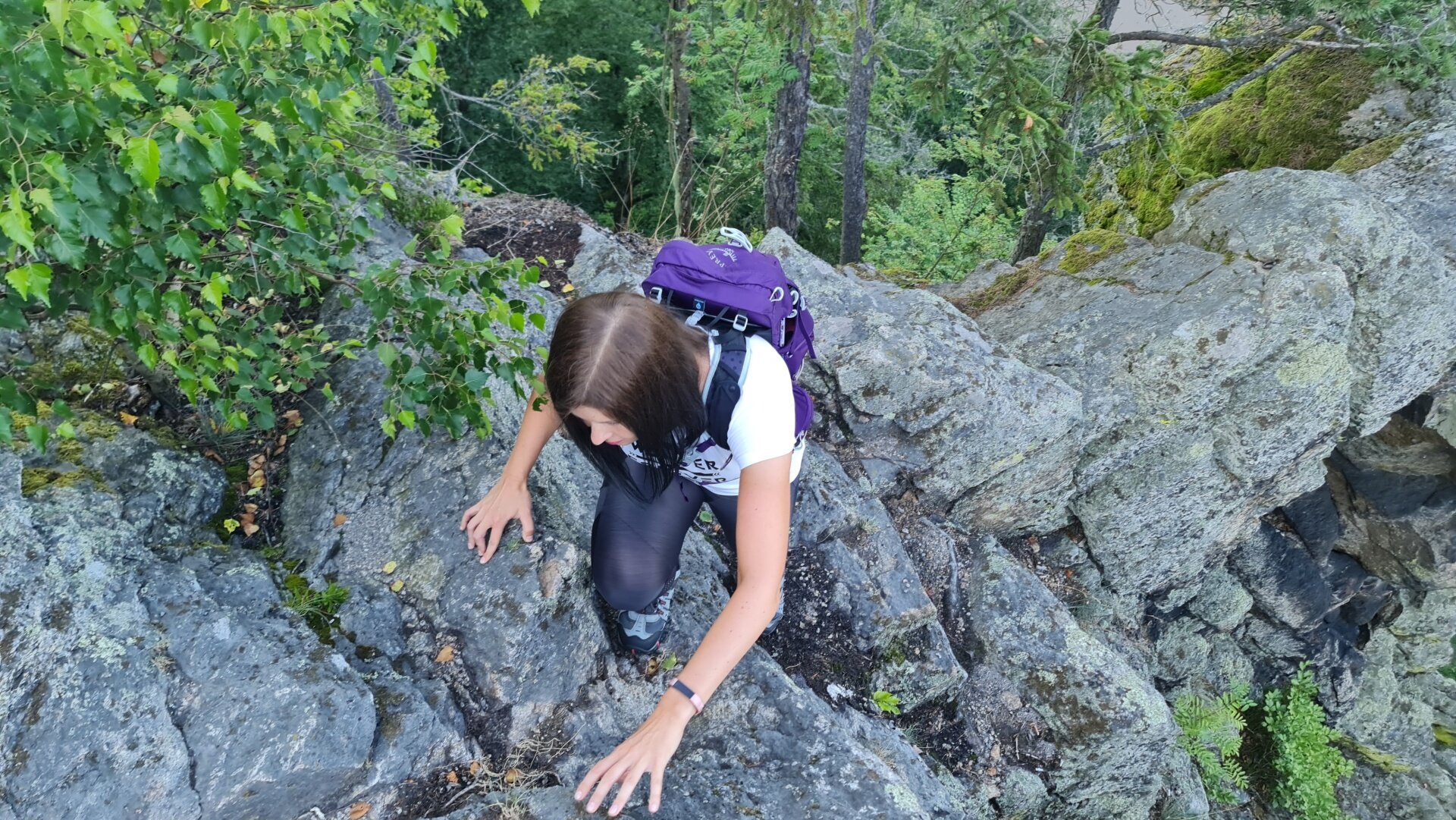 Odolný nylon nejen že zabrání lehkému deštíku dostat se do batohu, ale v pohodě ustojí i nějaké to štrejchnutí o skálu