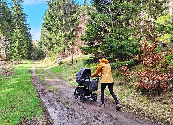 Dámská bunda Patagonia W Torrentshell 3L Rain - výlet v terénu s kočárkem