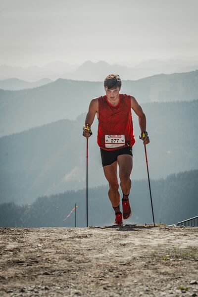 Filip Matějovič během závodu 6 Summits Skyrace v Saalbachu 2023