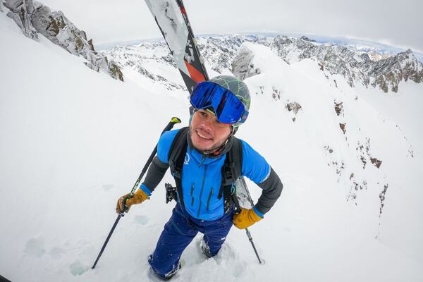 Závěrečný strmý severovýchodní výšvih na Schrankogel